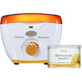 Professional wax warmer for 14oz containers with temperature control knob