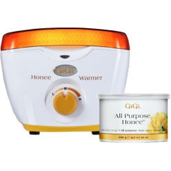 Professional wax warmer for 14oz containers with temperature control knob