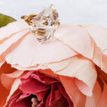 Giant Herkimer Diamond Wire Wrapped Ring