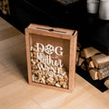 Dog Mother Wine Lover wooden wine cork display box