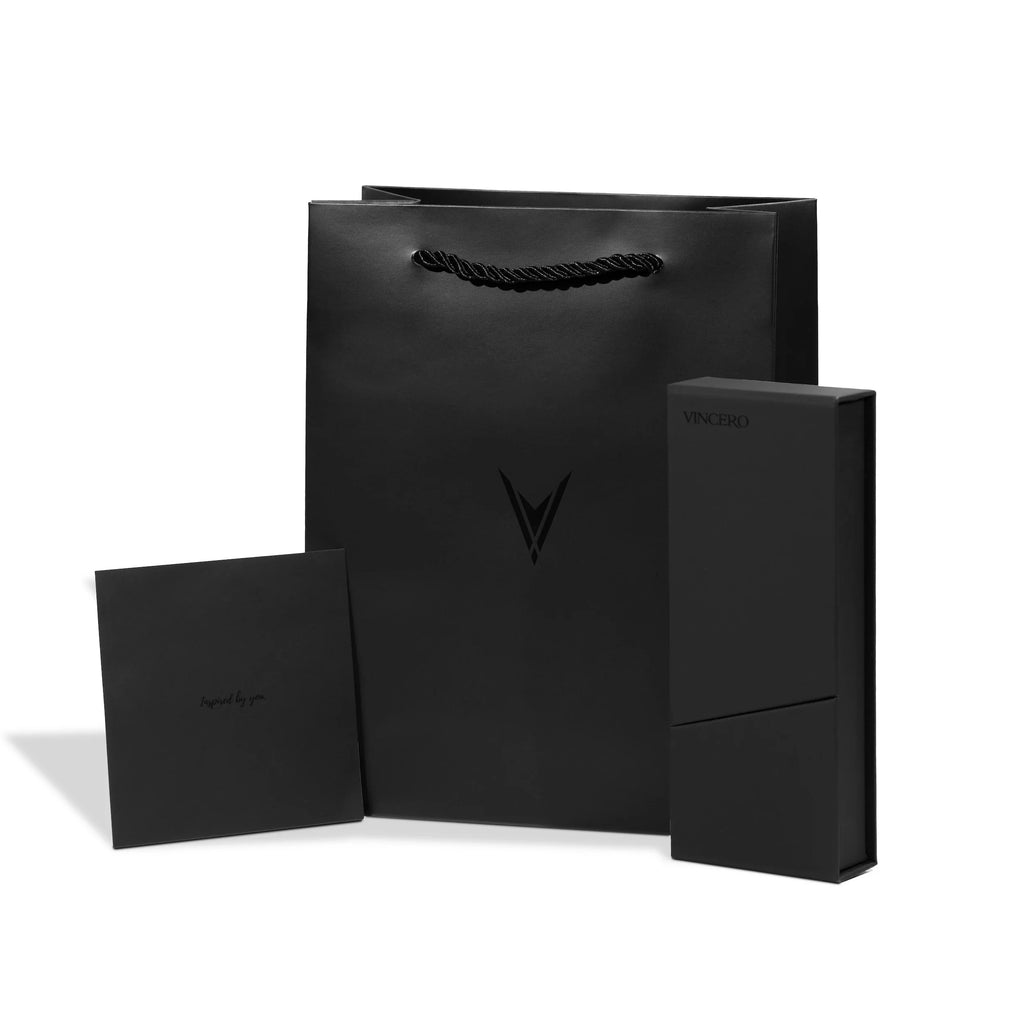 A sleek Vincero Collective gift bag presented in a minimalist, stylish aesthetic.