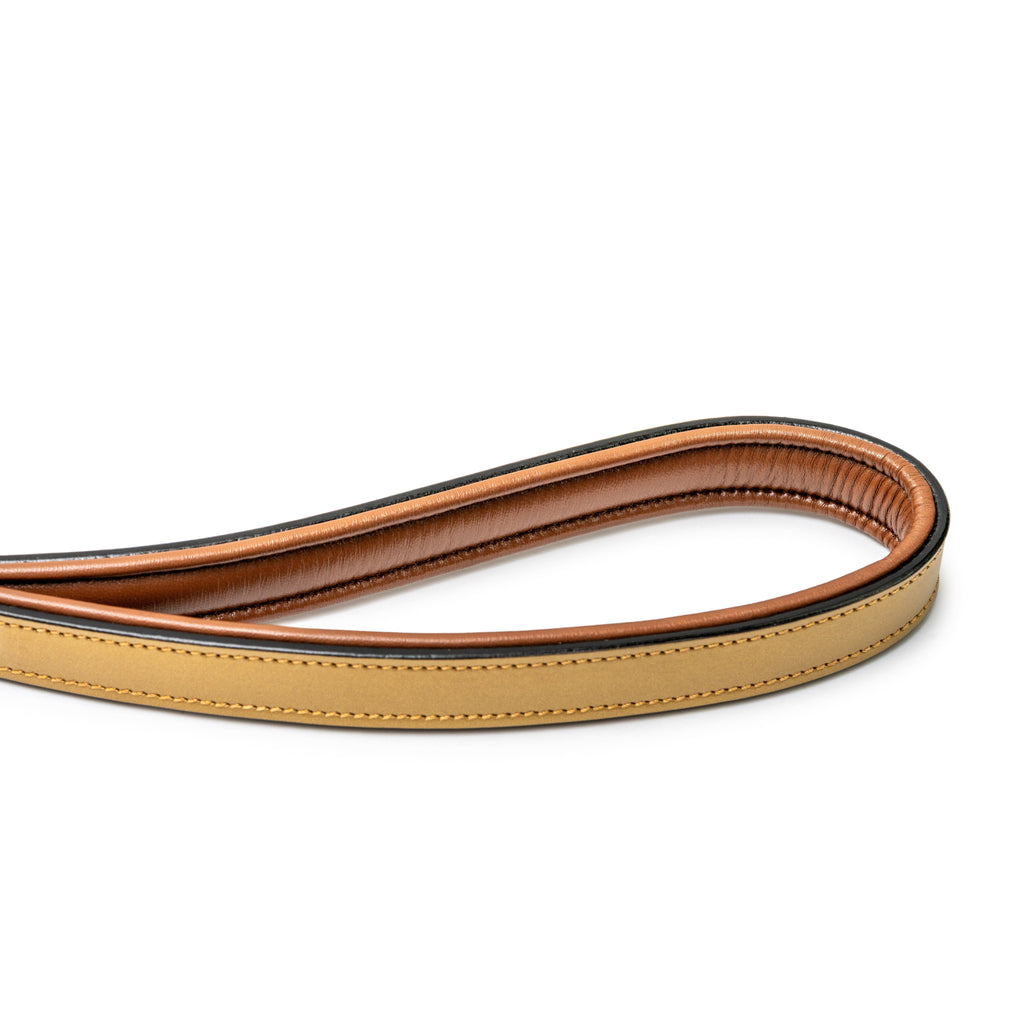 The Gilded Solstice Leather Dog Leash