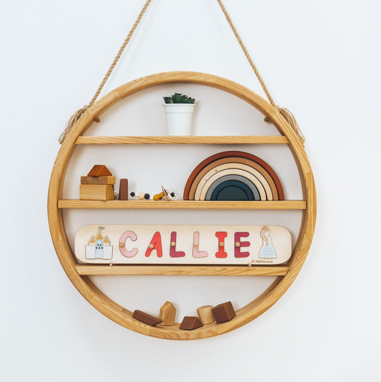 Personalized Princess Name Puzzle - Educational Wooden Name Toy