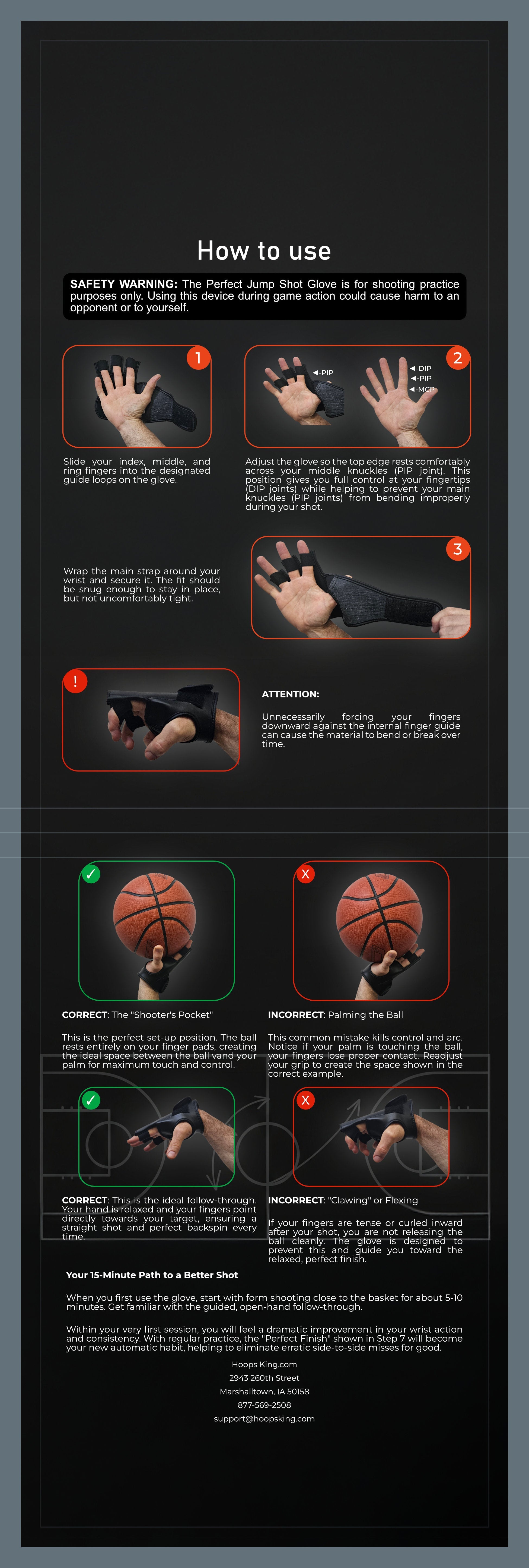 Perfect Jump Shot Glove | Basketball Shooting Glove