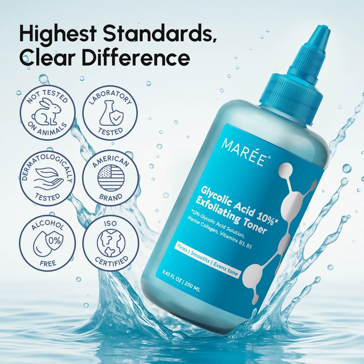 10% Glycolic Acid Exfoliating Face Toner for Smooth Radiant Skin - Image 9