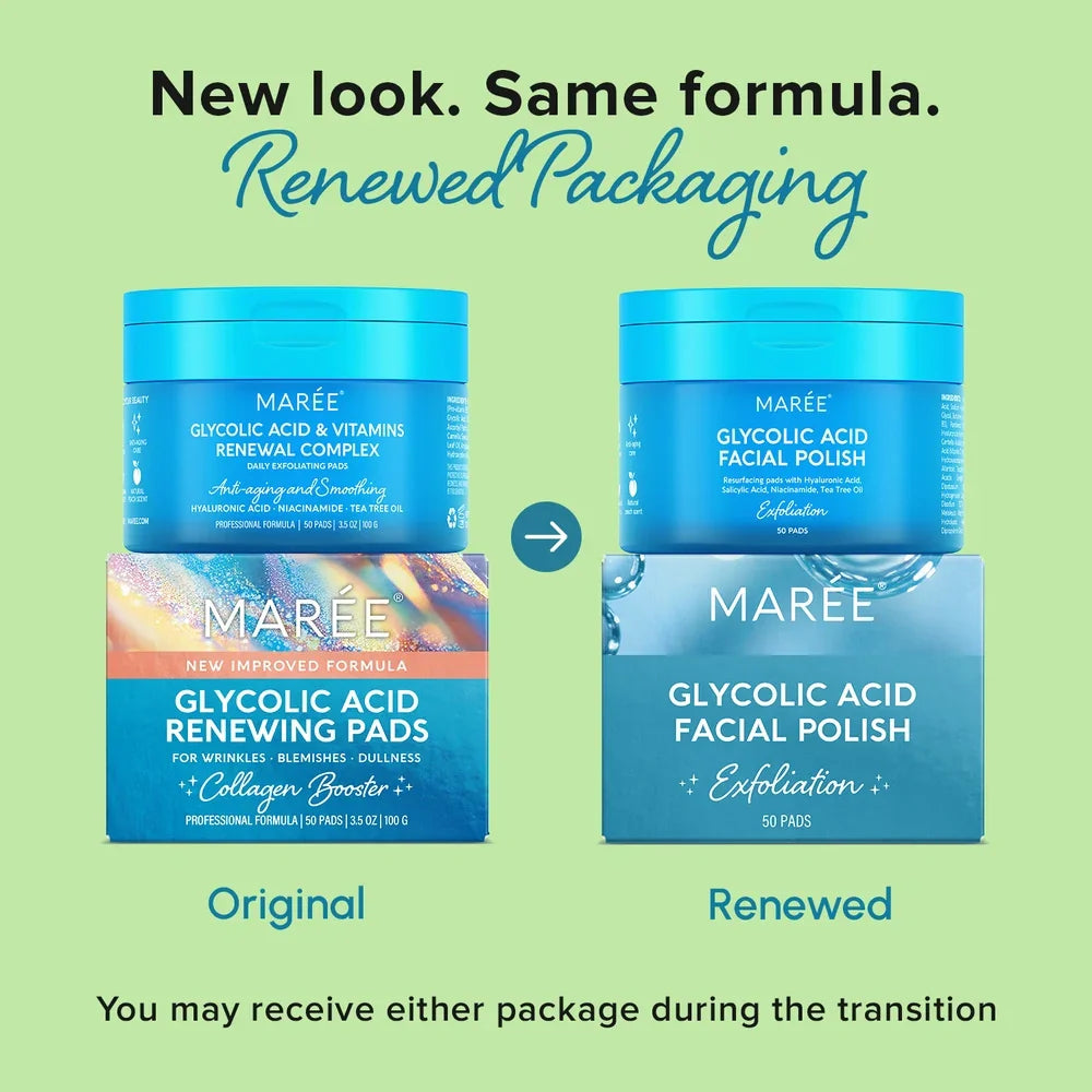 Glycolic Acid & Vitamin Exfoliating Face Pads for Glowing Skin - Image 9