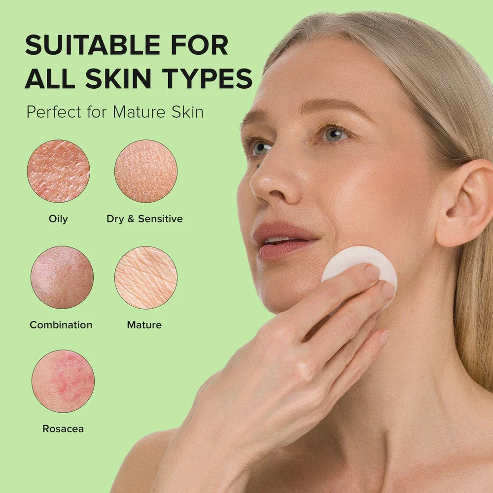Glycolic Acid & Vitamin Exfoliating Face Pads for Glowing Skin - Image 7