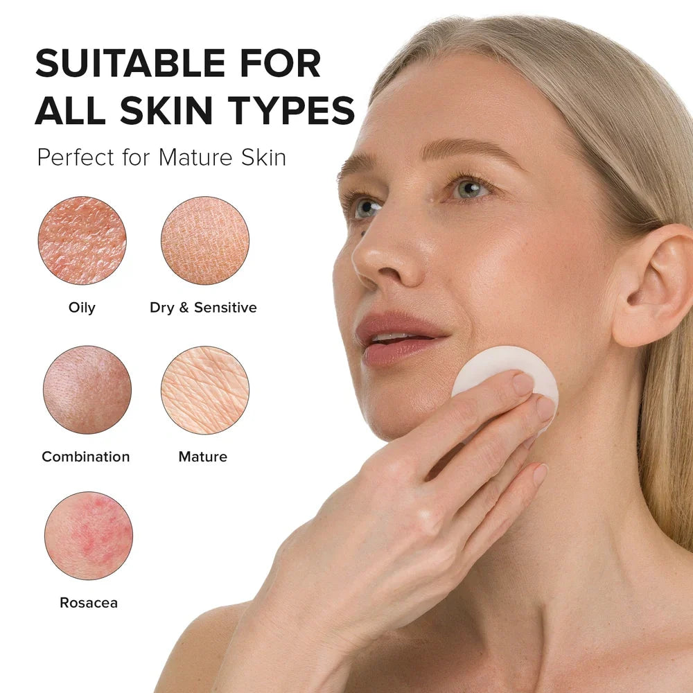Glycolic Acid Resurfacing Facial Pads 80 Count for Glowing Skin - Image 5