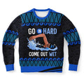 Go In Hard, Come Out Wet Swimming Christmas Sweatshirt