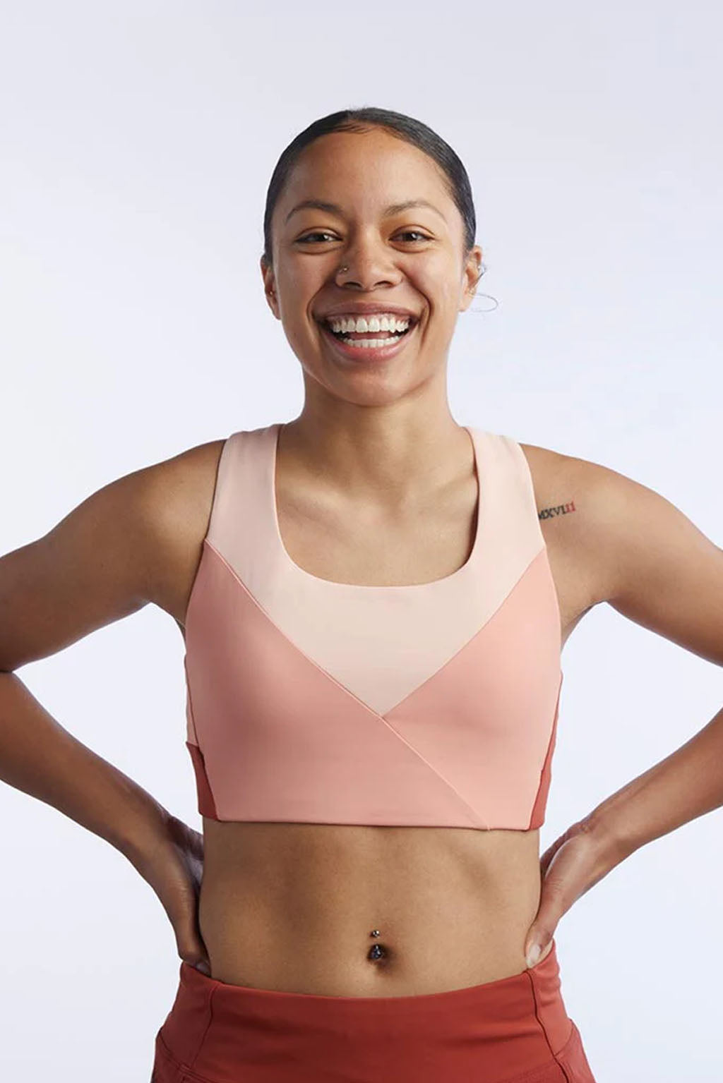 Pionxr Bra Top Color Block Sports Bra for Women - Image 21