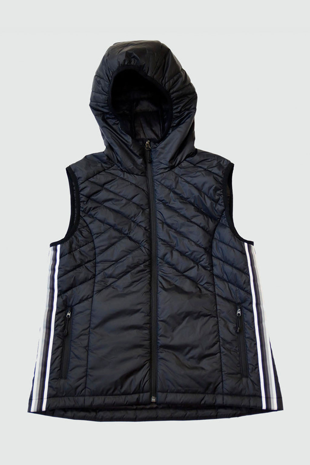 Powerstripe Eco-Friendly Hooded Quilted Vest - Image 7