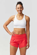 Sheva Women's High Rise Running Shorts with Liner and Zip Pocket - Image 26