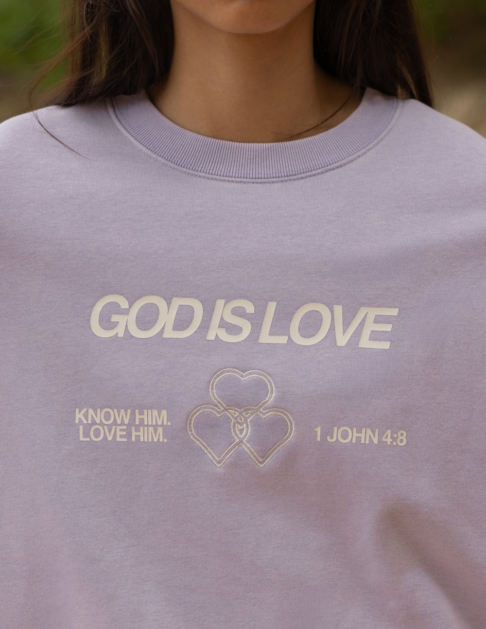 God Is Love Unisex Crewneck - Minimalist Knit Pullover
