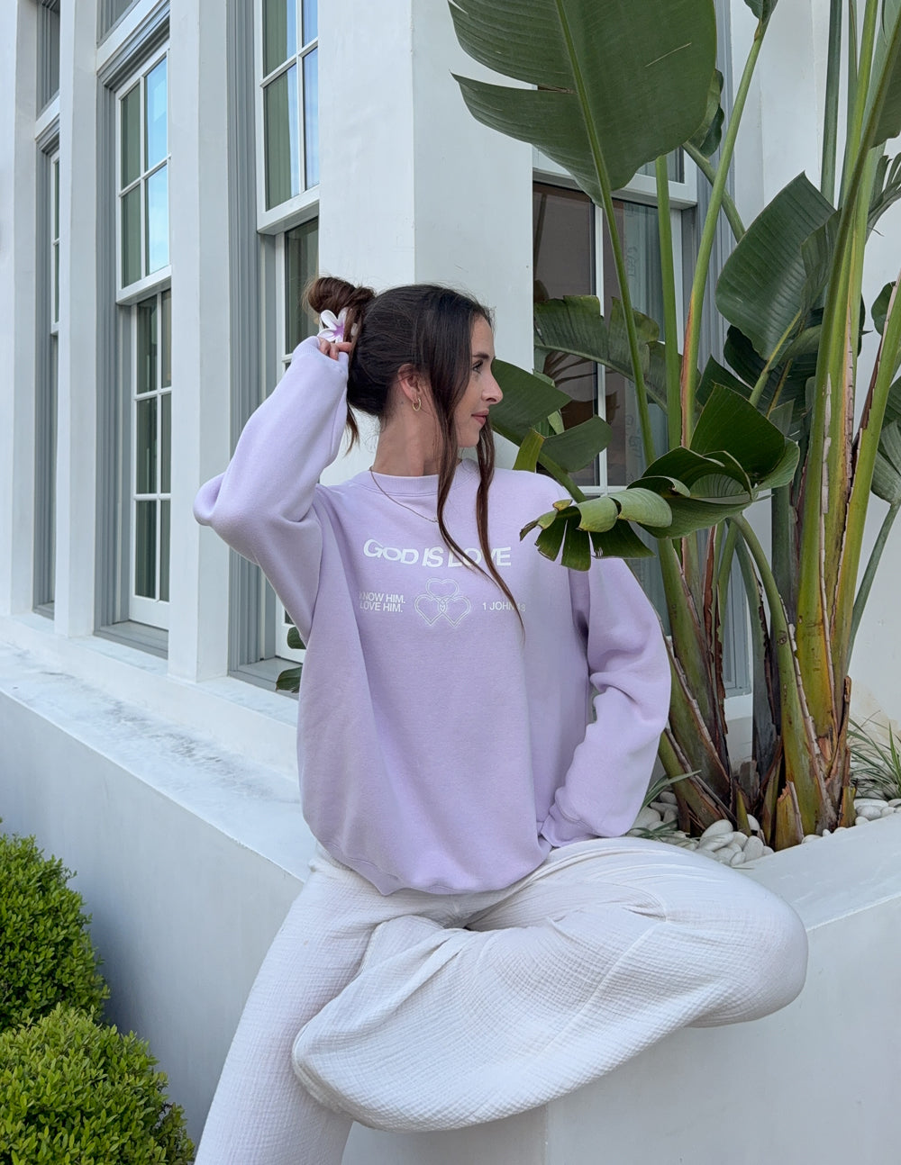 God Is Love Unisex Crewneck - Minimalist Knit Pullover