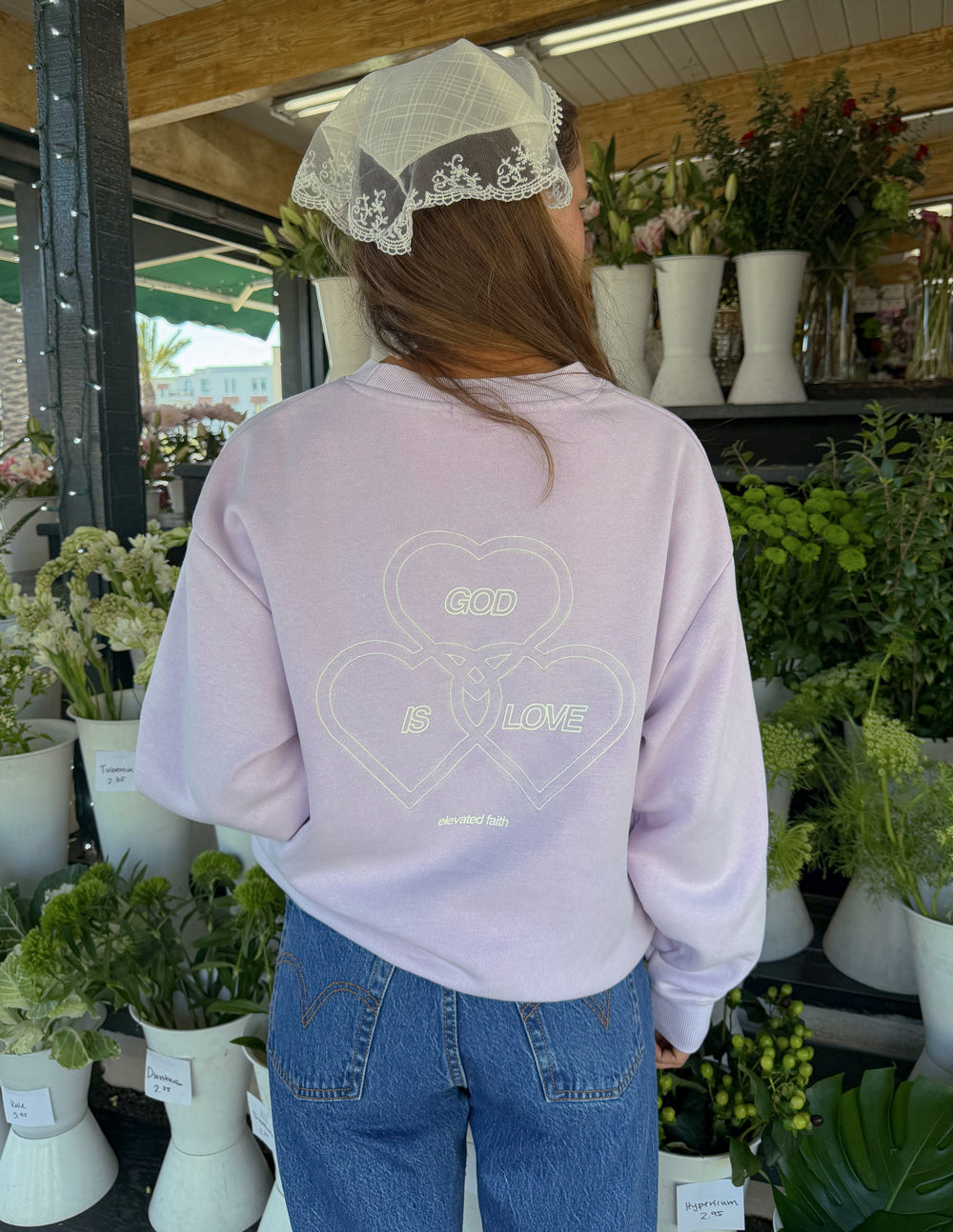 God Is Love Unisex Crewneck - Minimalist Knit Pullover