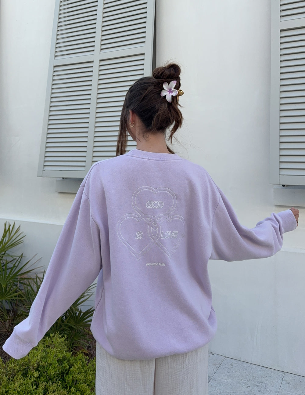 God Is Love Unisex Crewneck - Minimalist Knit Pullover
