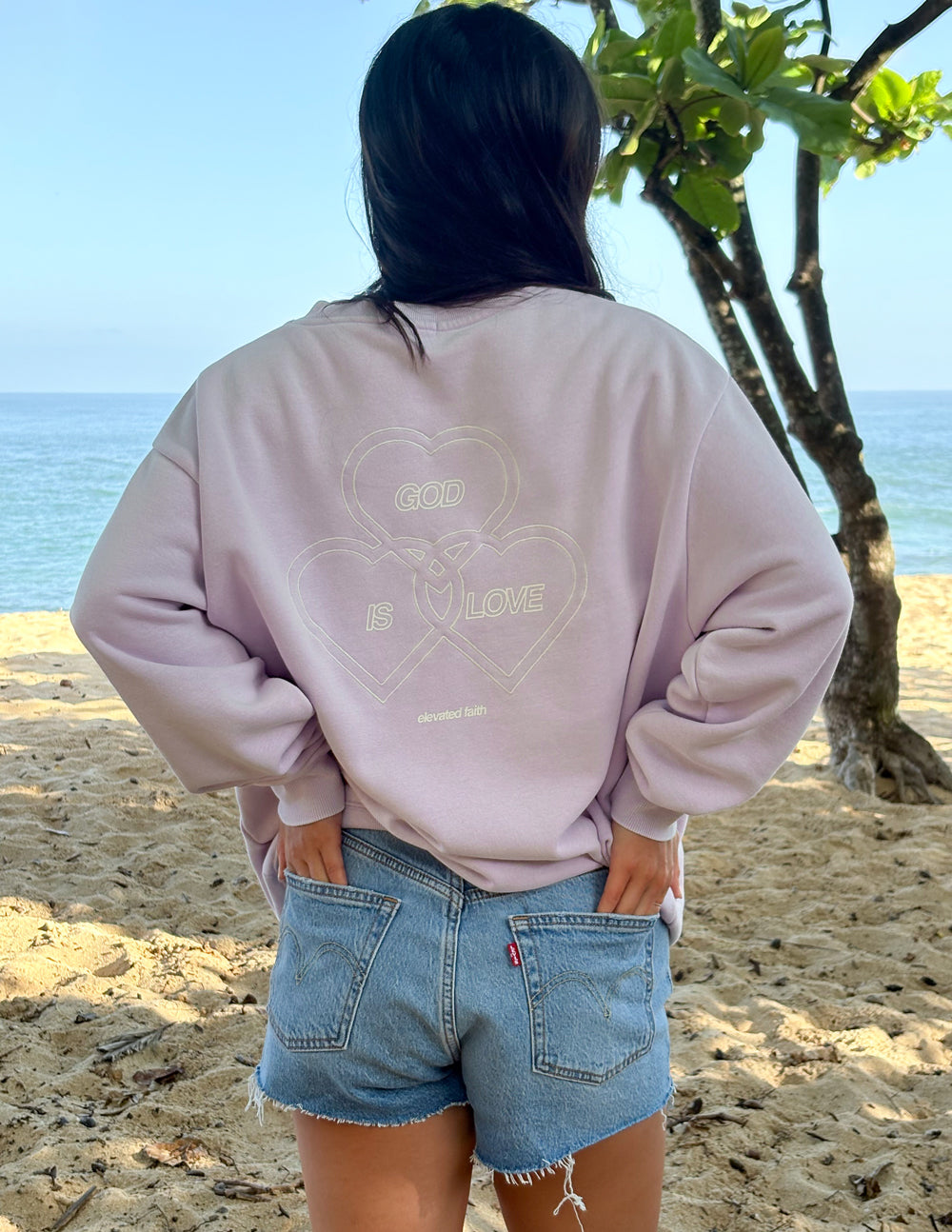 God Is Love Unisex Crewneck - Minimalist Knit Pullover