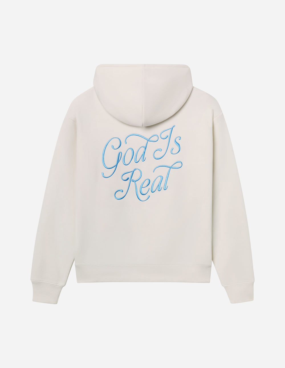God Is Real Unisex Cotton Hoodie - Relaxed Fit Streetwear