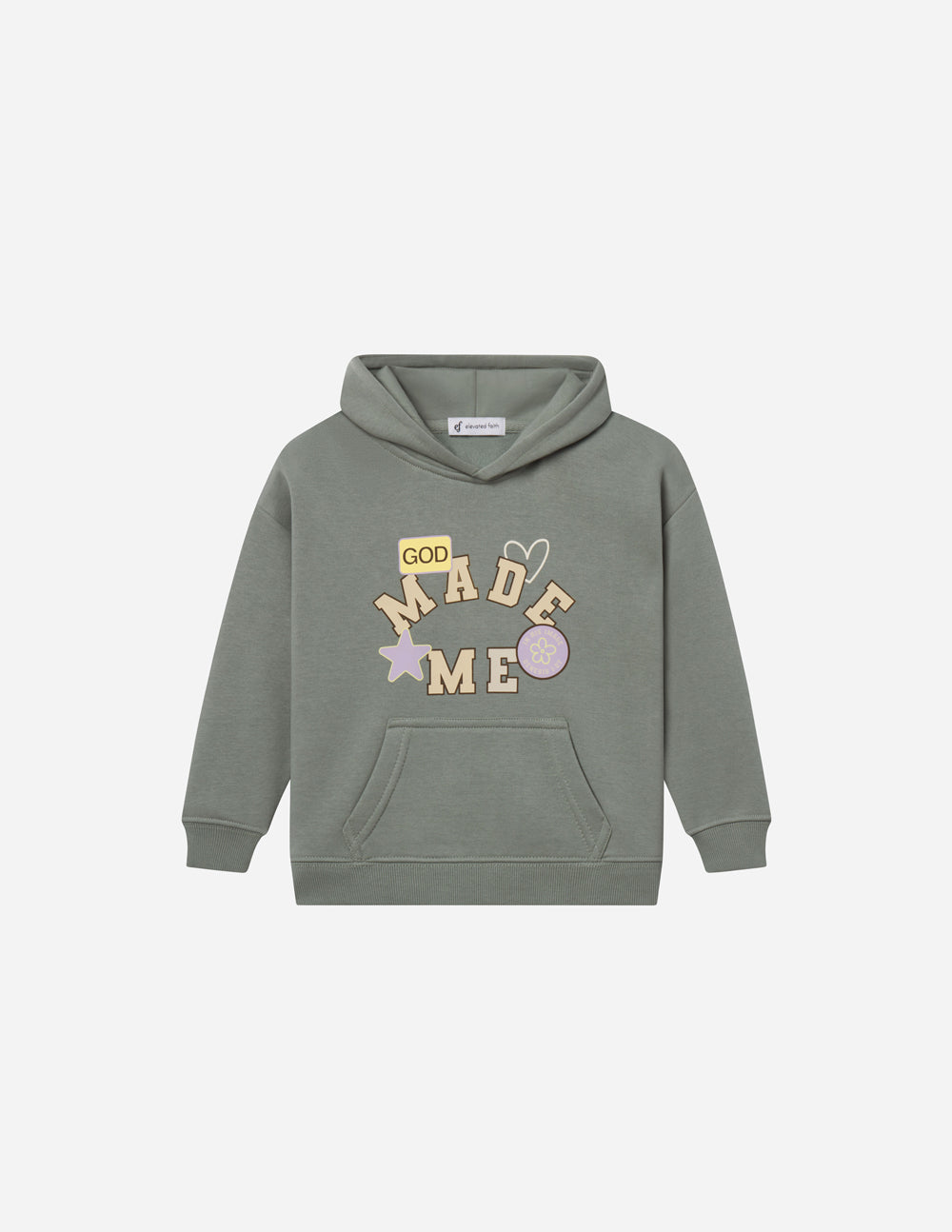God Made Me Kids Hoodie - Soft & Cozy Oversized Pullover