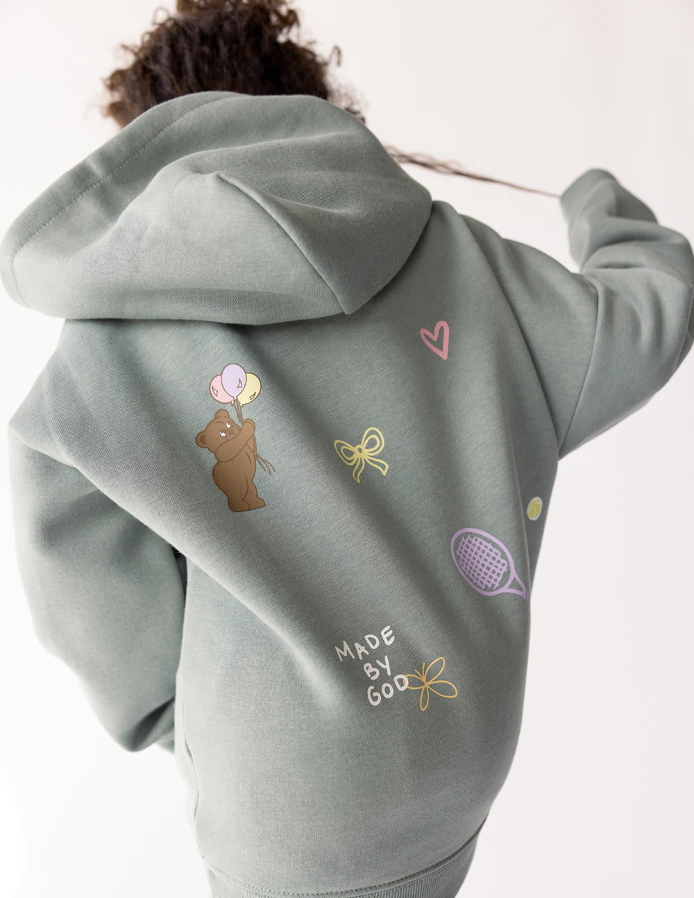 God Made Me Kids Hoodie - Soft & Cozy Oversized Pullover