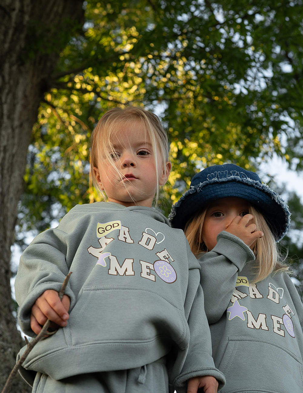 God Made Me Kids Hoodie - Soft & Cozy Oversized Pullover