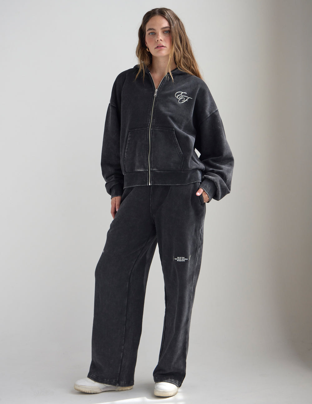 Full-Zip Cotton Hoodie