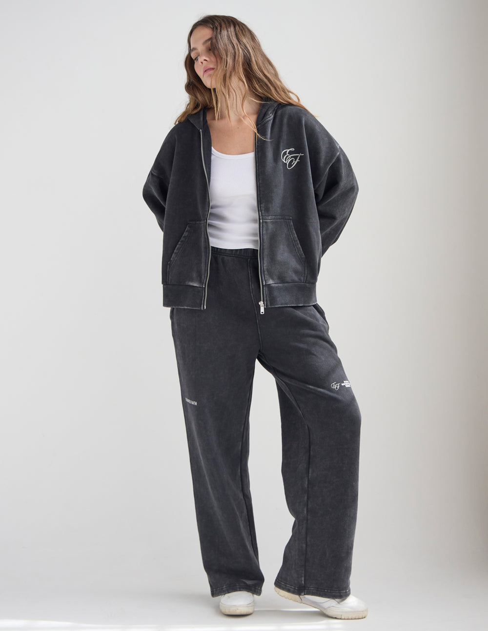 Full-Zip Cotton Hoodie