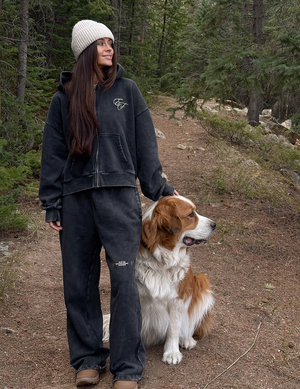 Full-Zip Cotton Hoodie