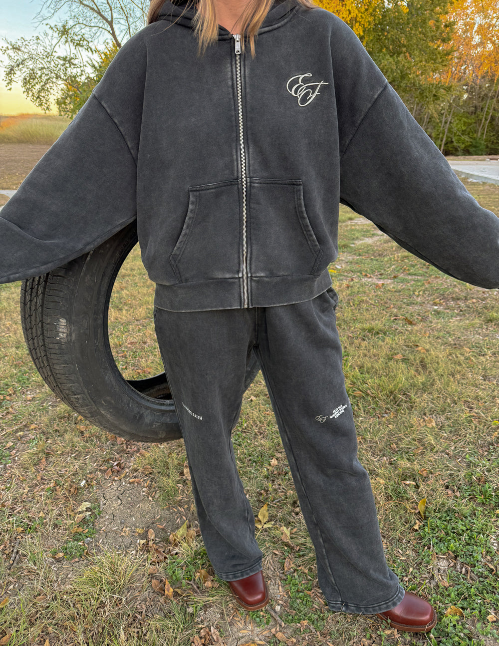 Full-Zip Cotton Hoodie