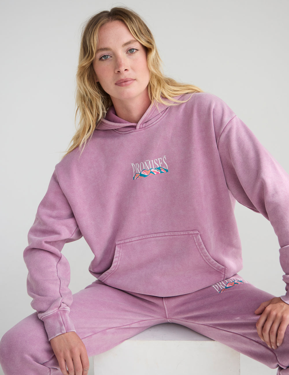 God's Promises Unisex Hoodie in Purple and Mauve