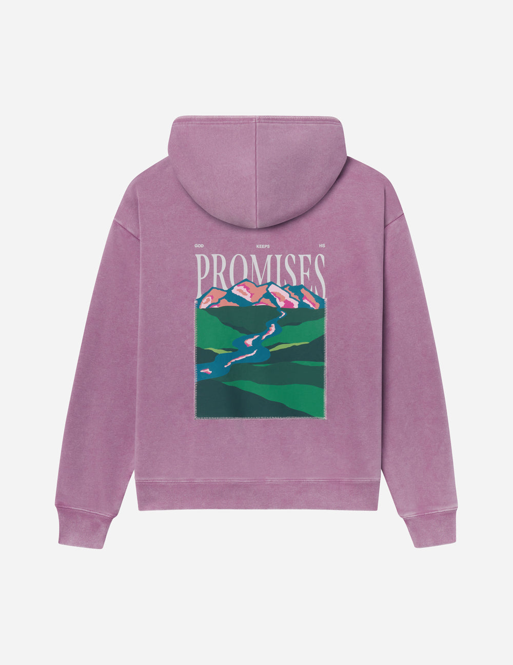 God's Promises Unisex Hoodie in Purple and Mauve