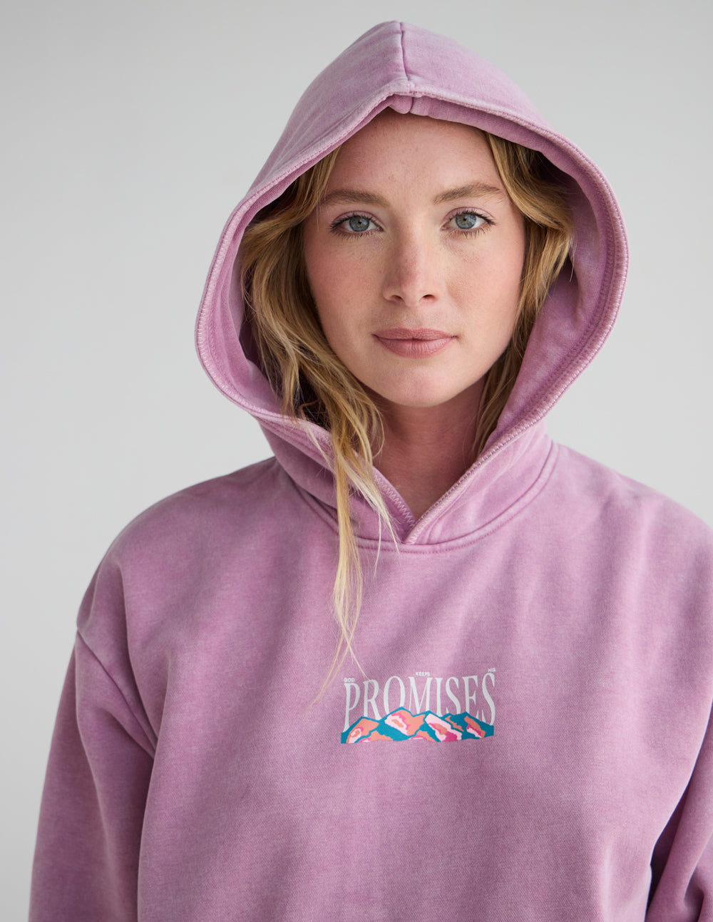 God's Promises Unisex Hoodie in Purple and Mauve
