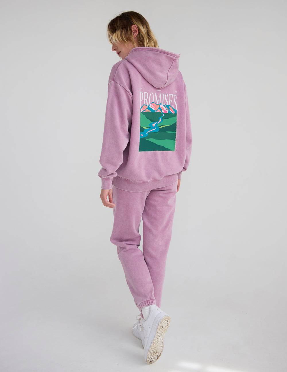 God's Promises Unisex Hoodie in Purple and Mauve