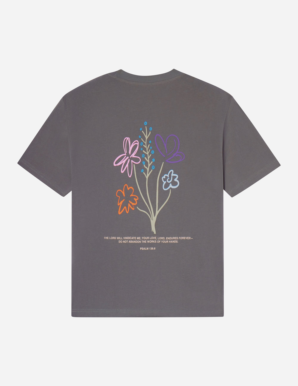 God's Still Working Unisex Graphic Tee in Charcoal Grey