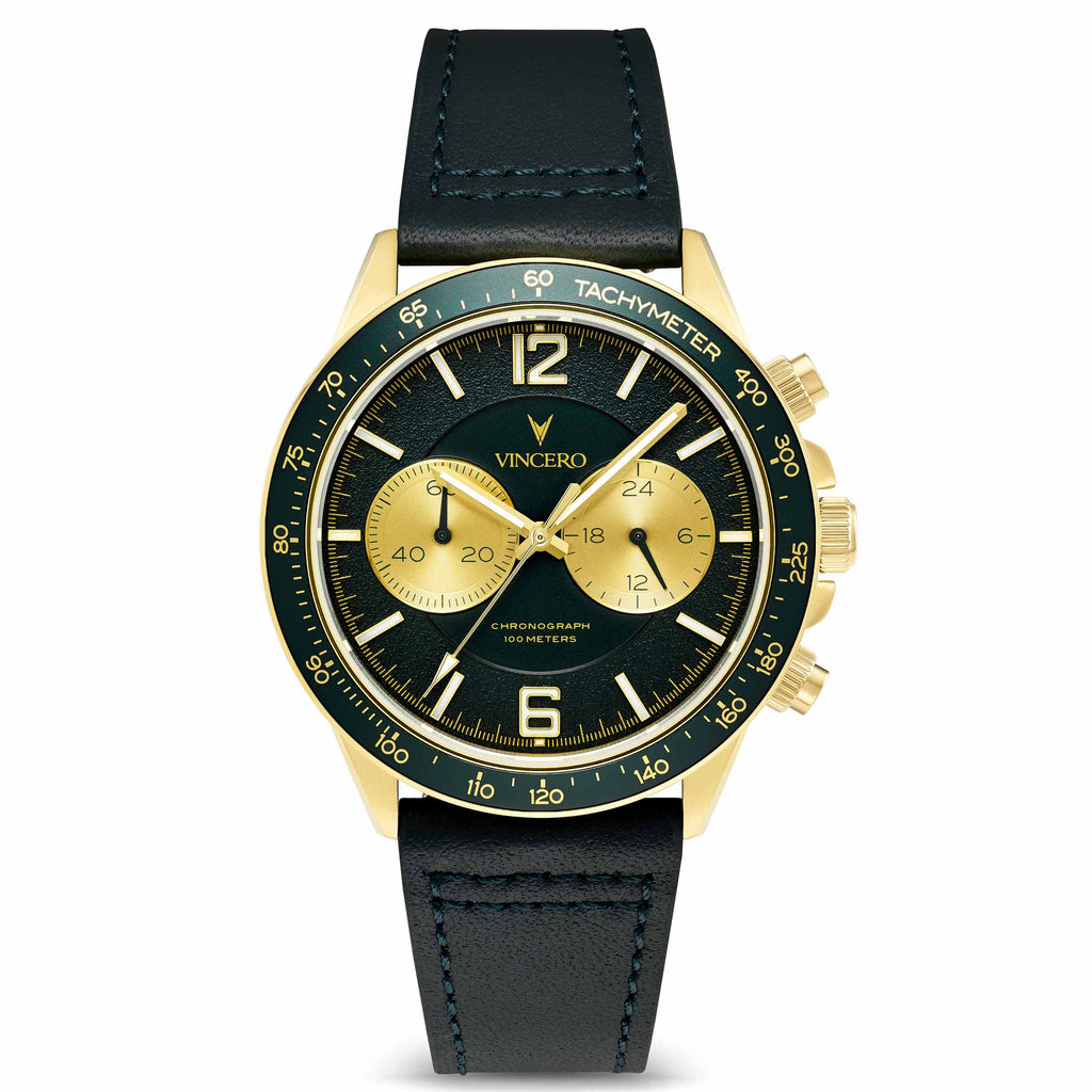 Apex Limited Release Kingsguard watch showing the matte green dial and detailed casing.
