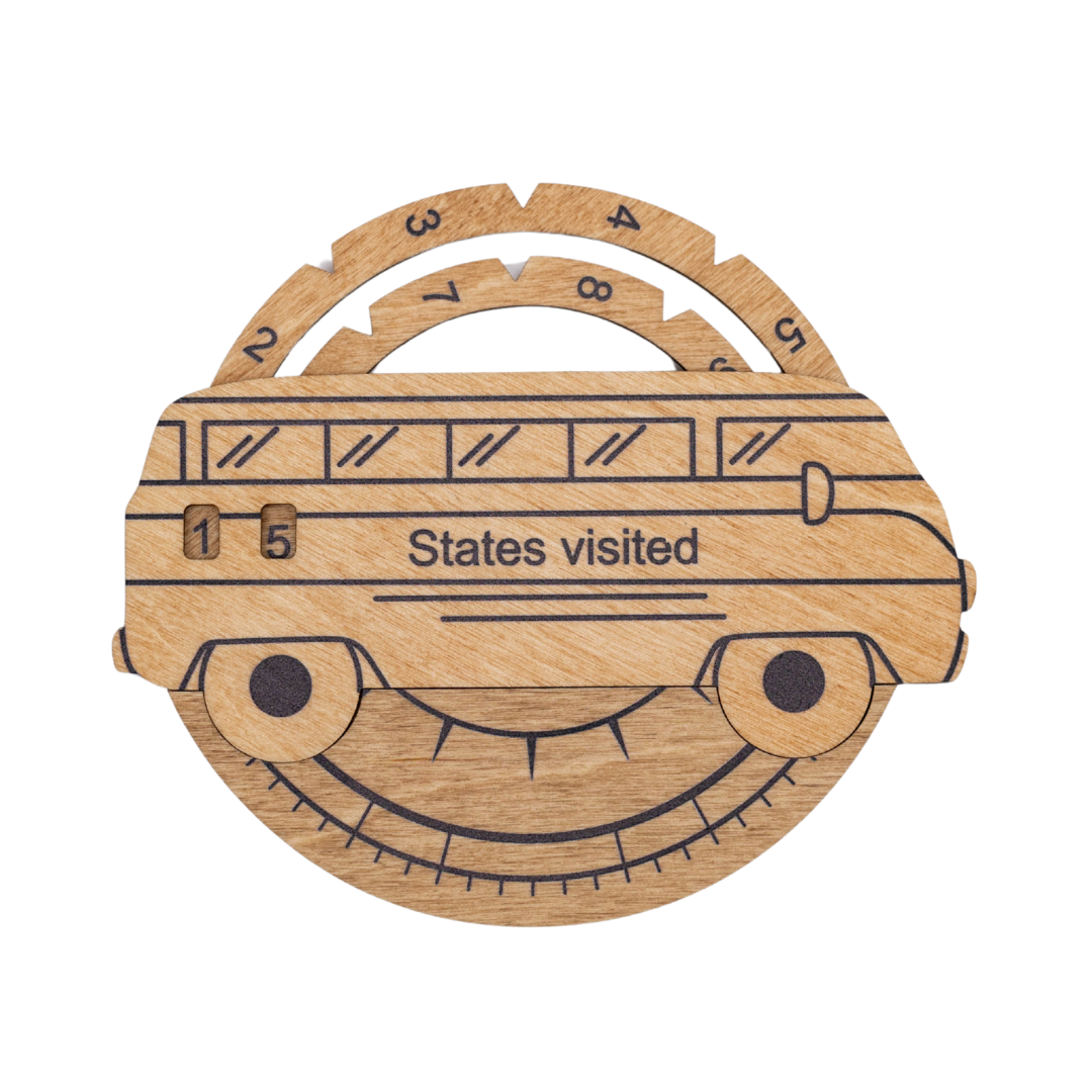3D wooden USA map wall art in gold finish for tracking travel destinations