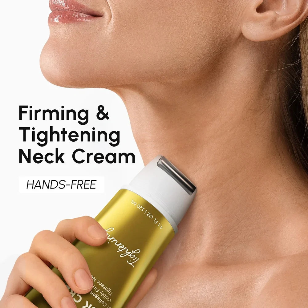 Collagen Neck Firming Cream with Built-in Roller Applicator - Image 2
