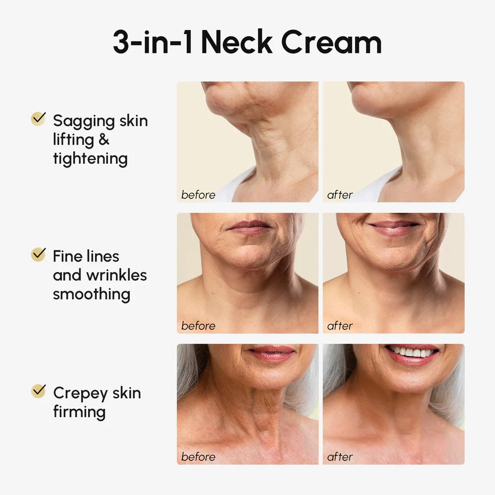 Collagen Neck Firming Cream with Built-in Roller Applicator - Image 3