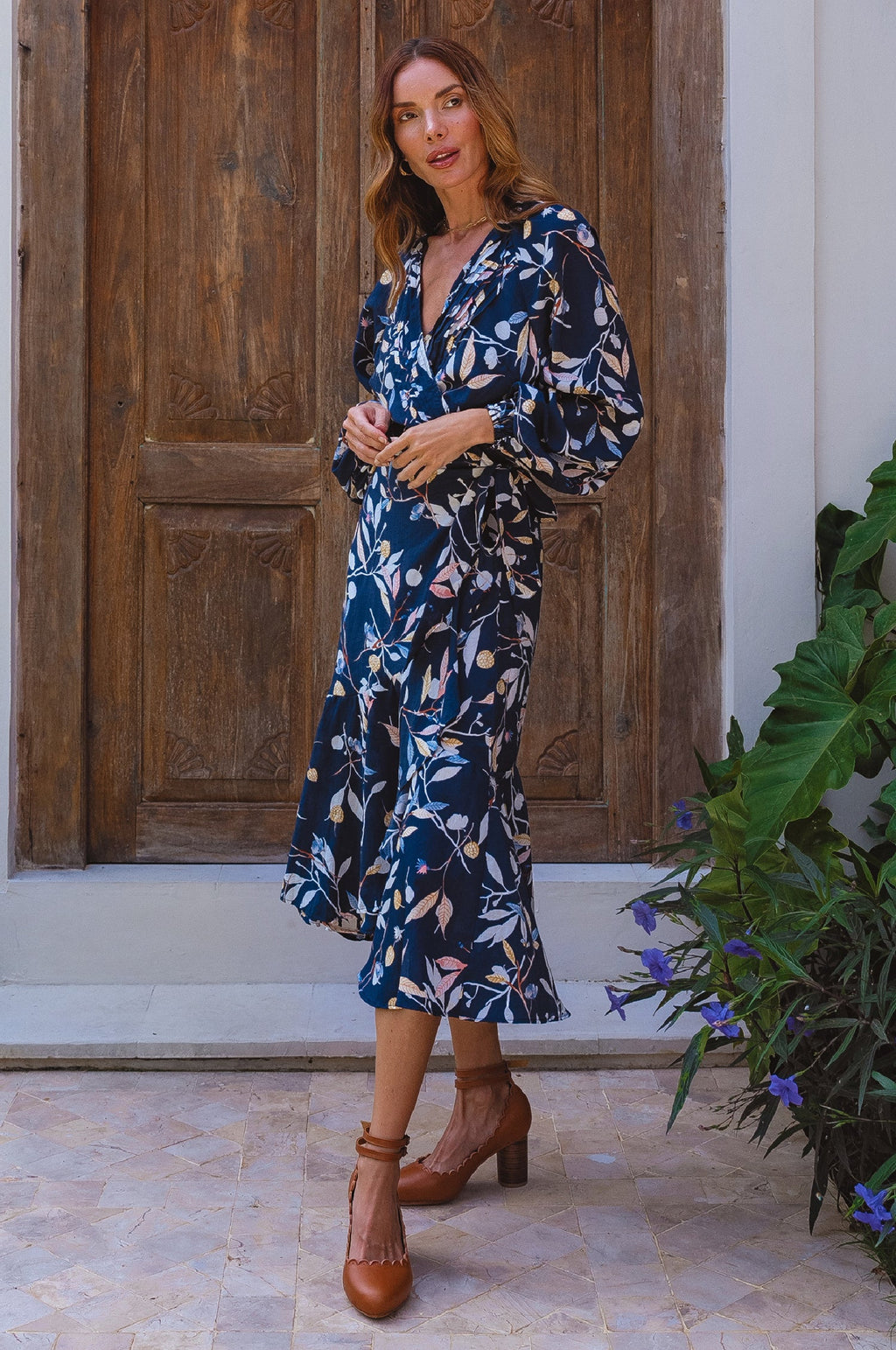 Golden Hour Wrap High Low Dress (Sale)