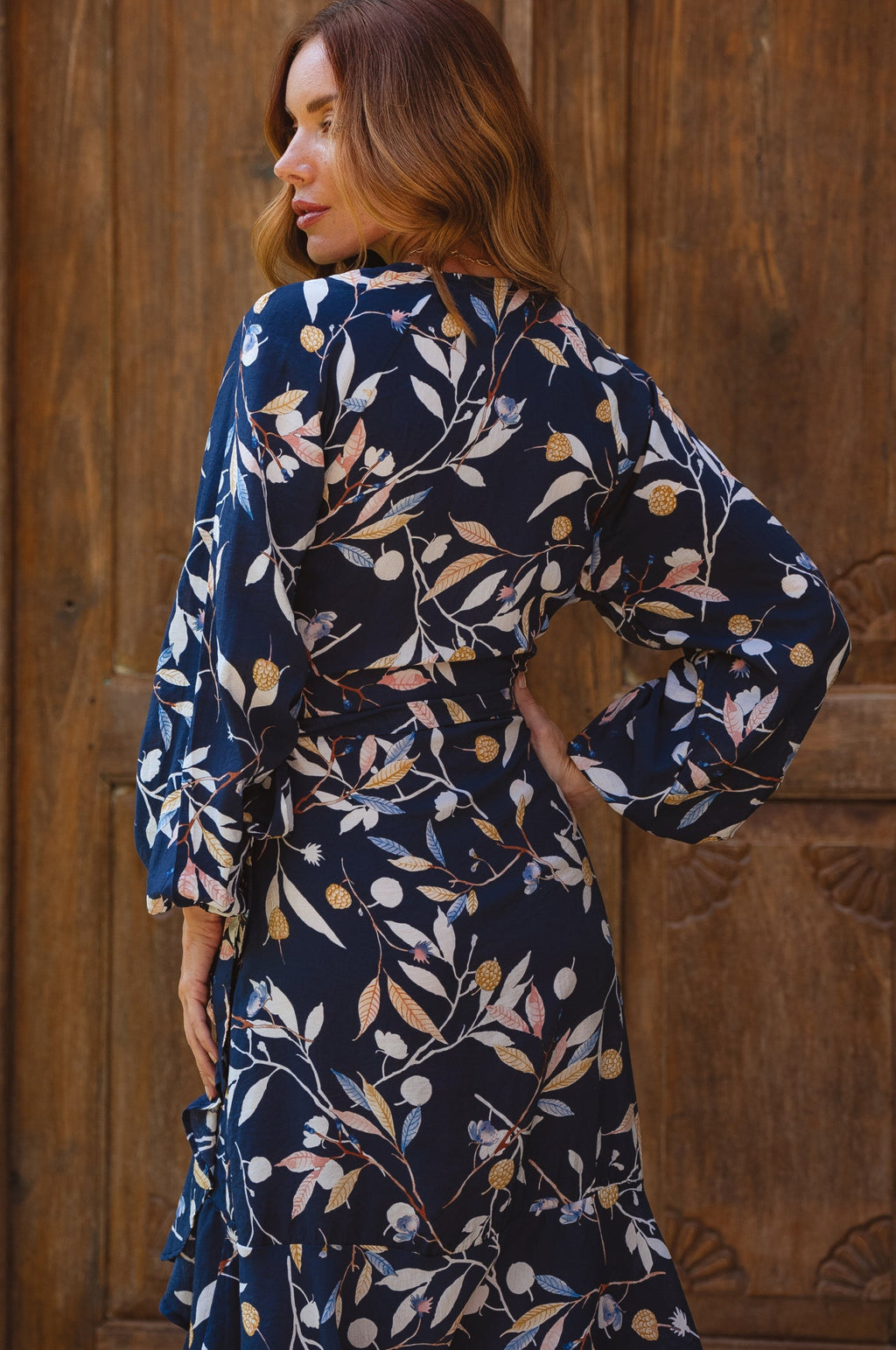 Golden Hour Wrap High Low Dress (Sale)