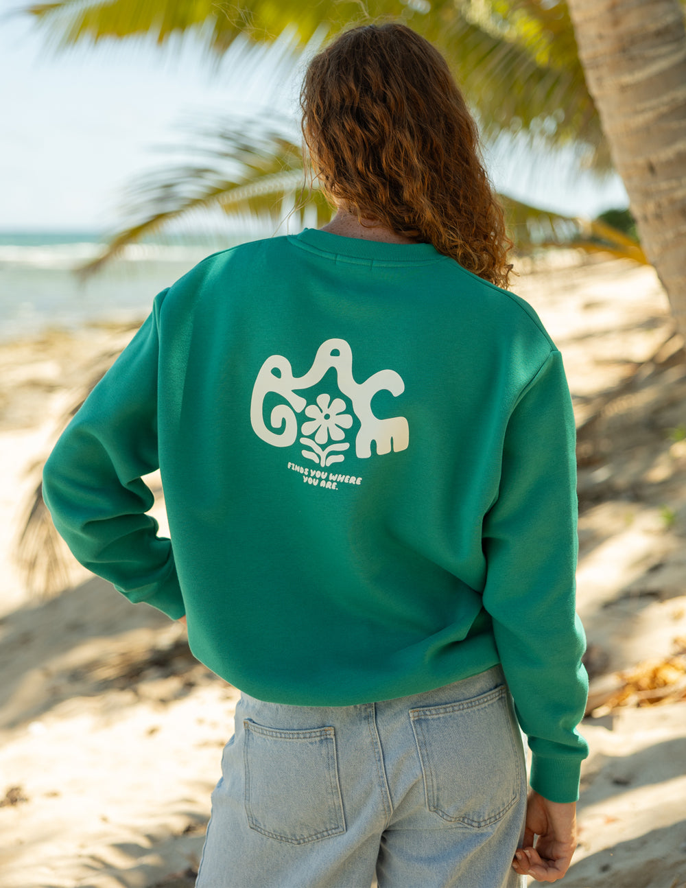 Grace Unisex Crewneck Pullover in Greenlake Cotton Blend