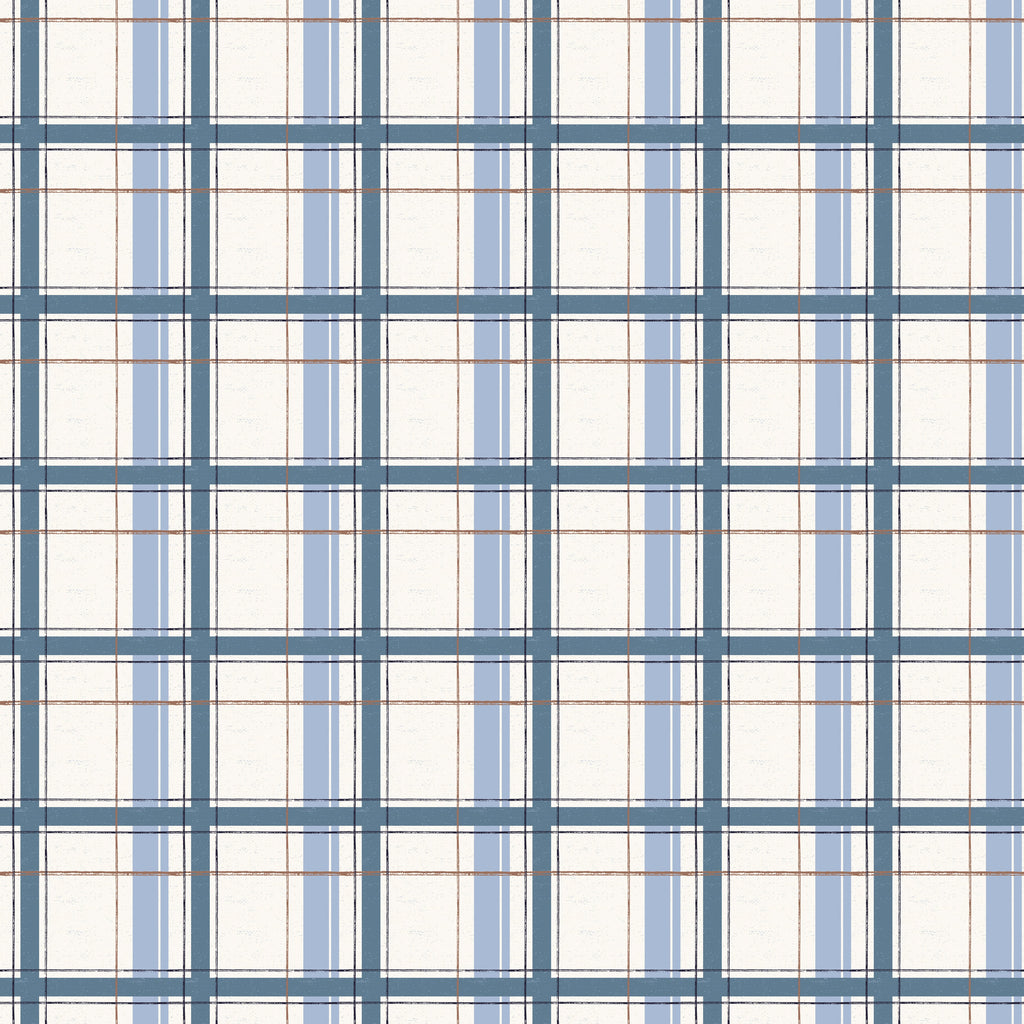 Grady Plaid Wallpaper in Green and Brown for Traditional Decor