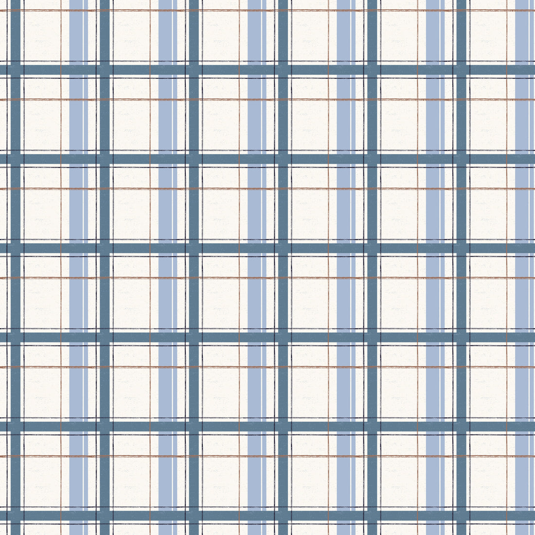 Grady Plaid Wallpaper in Green and Brown for Traditional Decor