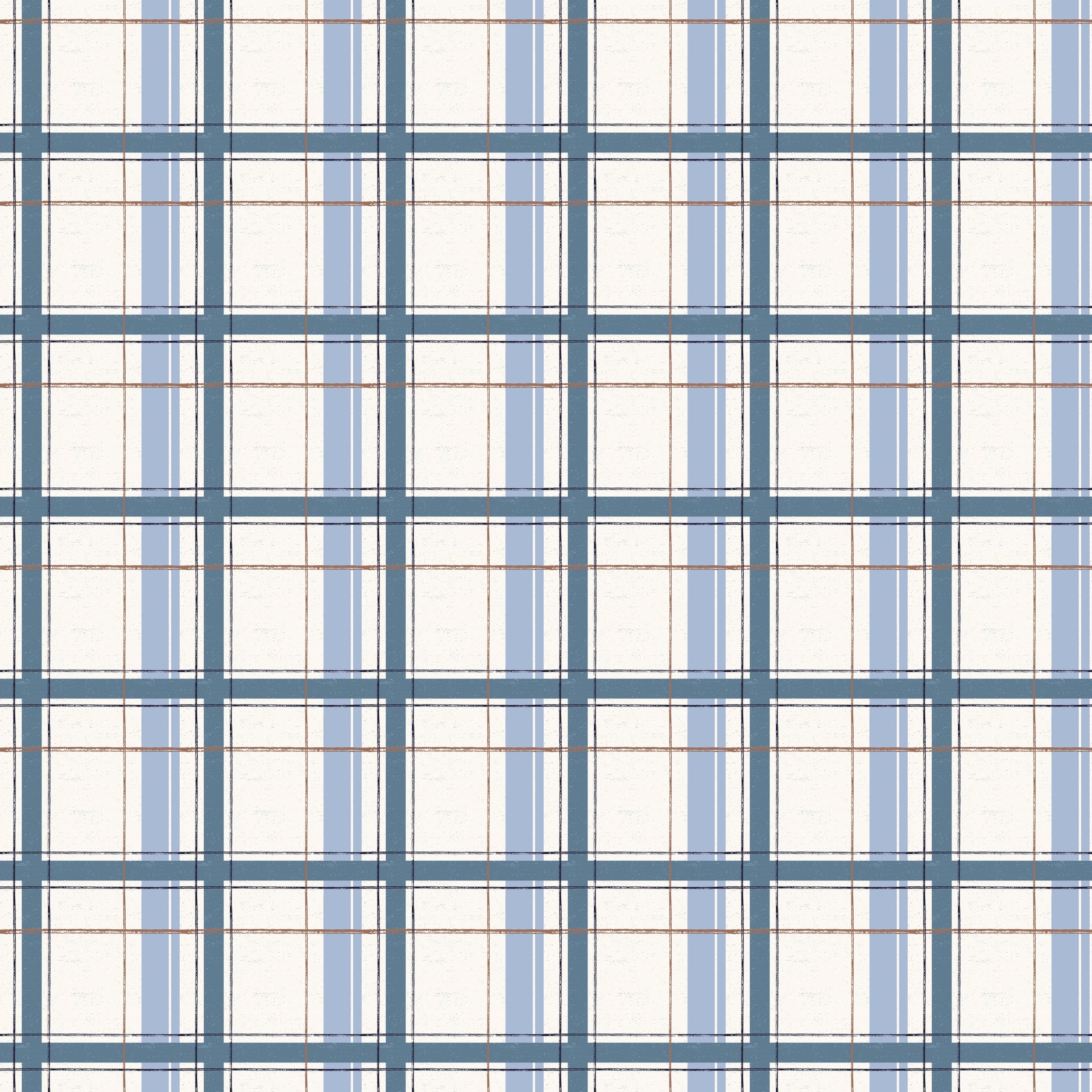 Grady Plaid Wallpaper in Green and Brown for Traditional Decor