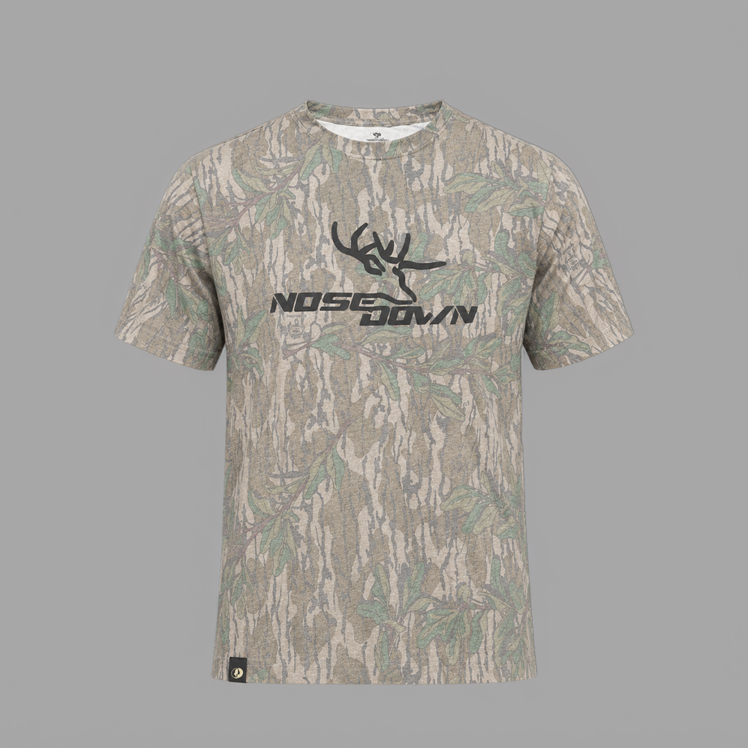 Faded Mossy Oak Camo T-Shirt - Comfortable Everyday Casual Tee