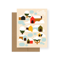 Snowfall — A2 Greeting Card