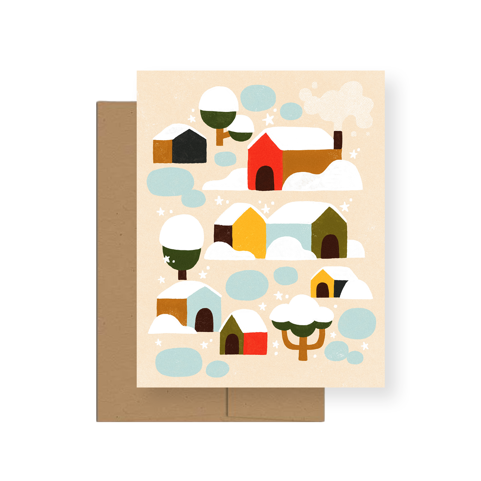 Snowfall — A2 Greeting Card
