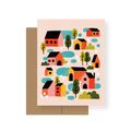 Neighborhood — A2 Greeting Card