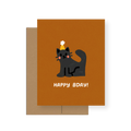 Birthday Kitty — A2 Greeting Card