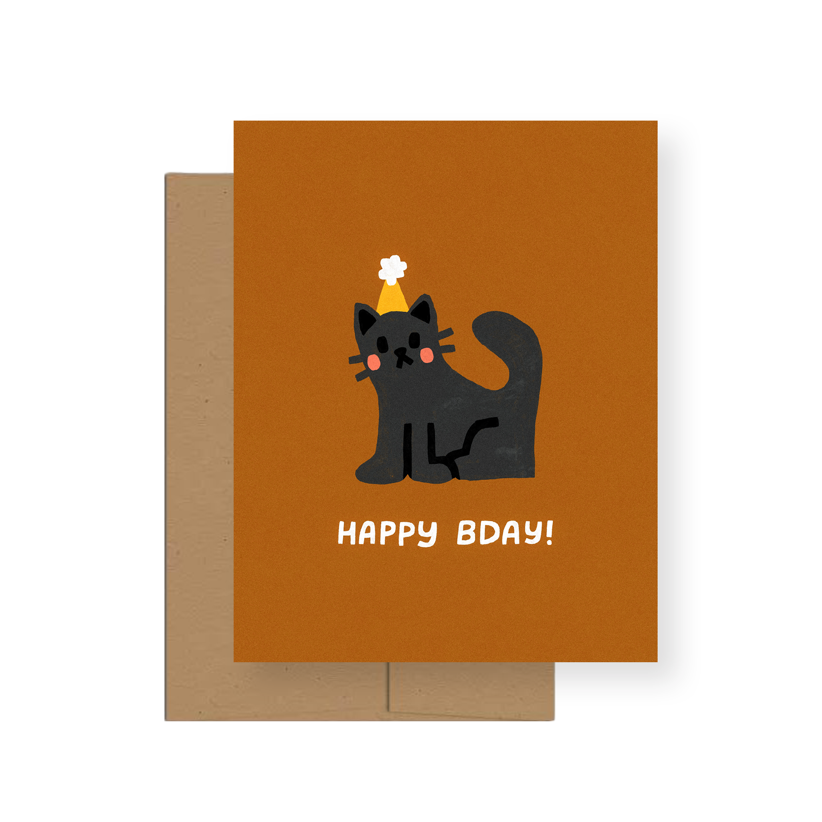 Birthday Kitty — A2 Greeting Card